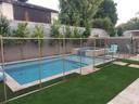5' Tan/Brown Fence on Turf